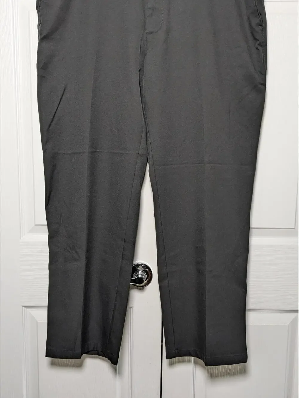 Haggar H26 Men's Black Dress Pants, W40 L30, Big & Tall, Comfort Waistband